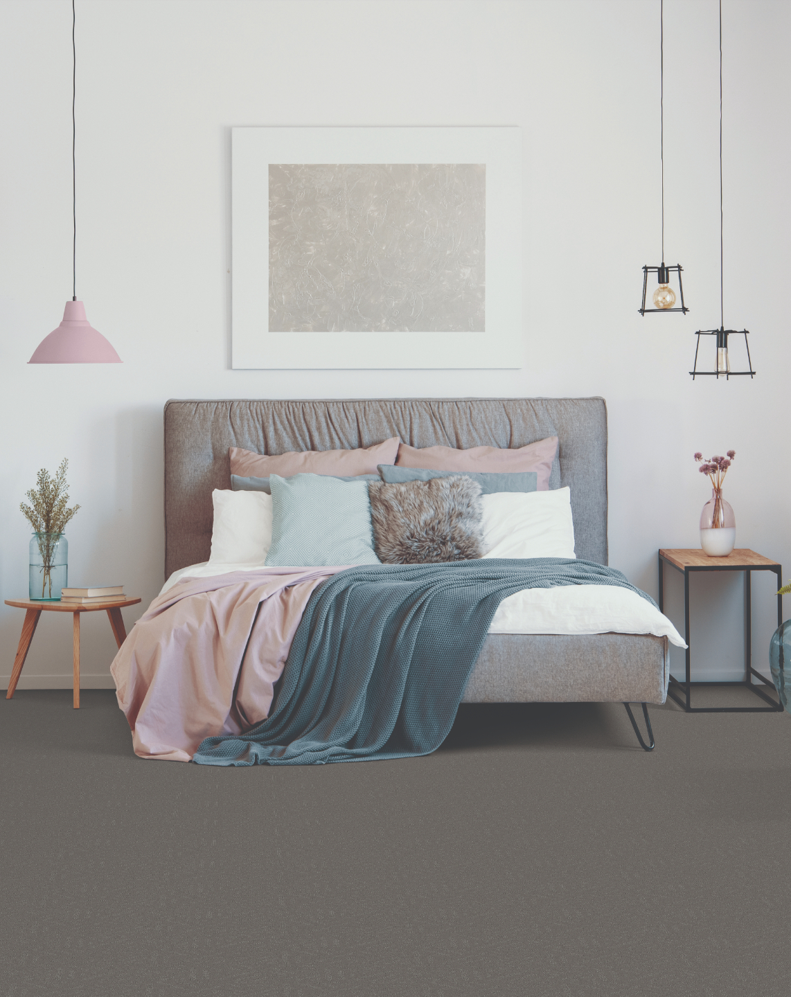 installed carpet in home